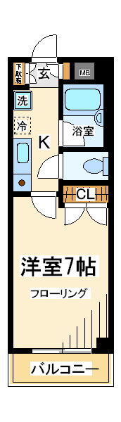 サンパラッツオ参番館　当社管理物件 6階 1K 賃貸物件詳細