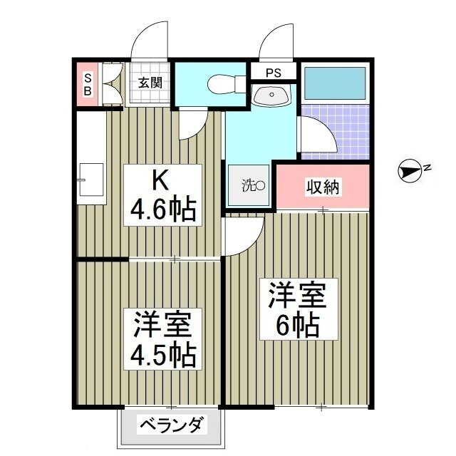 埼玉県熊谷市平戸 熊谷駅 2K アパート 賃貸物件詳細