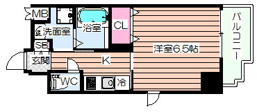 大阪府大阪市西区本田１ 阿波座駅 1K マンション 賃貸物件詳細
