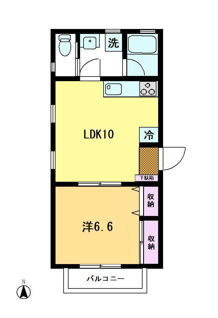 アイビーコート 2階 1LDK 賃貸物件詳細