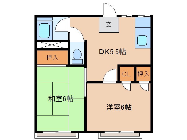 茨城県つくば市春日４ 2DK アパート 賃貸物件詳細
