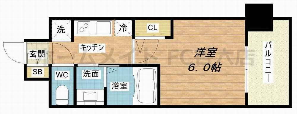 大阪府大阪市西区川口２ 阿波座駅 1K マンション 賃貸物件詳細