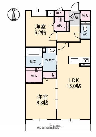 岡山県倉敷市川入 倉敷駅 2LDK マンション 賃貸物件詳細
