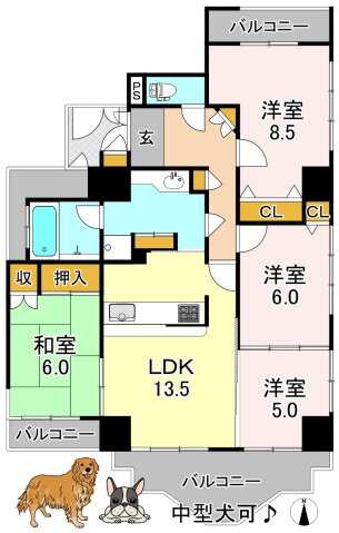 大阪府大阪市平野区瓜破２ 喜連瓜破駅 4LDK マンション 賃貸物件詳細