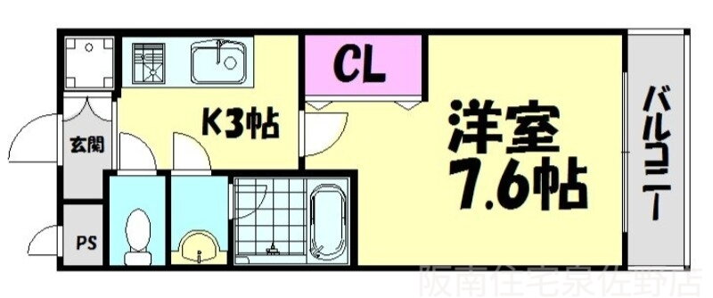 大阪府泉南郡田尻町吉見 吉見ノ里駅 1K アパート 賃貸物件詳細