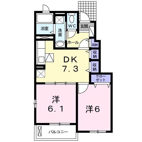 茨城県ひたちなか市大字足崎 佐和駅 2DK アパート 賃貸物件詳細