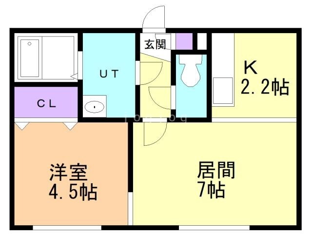 北海道札幌市東区北四十条東１９ 栄町駅 1LDK アパート 賃貸物件詳細