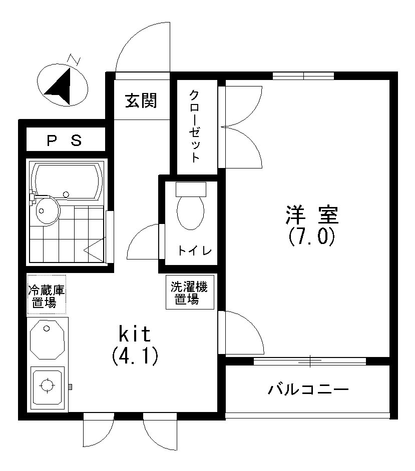 東京都目黒区目黒１ 目黒駅 1K アパート 賃貸物件詳細