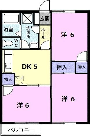 岡山県岡山市南区福富中２ 備前西市駅 3DK アパート 賃貸物件詳細