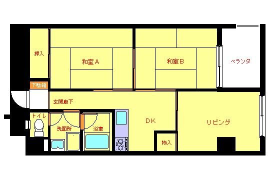 石黒本館ビル 2階 2LDK 賃貸物件詳細