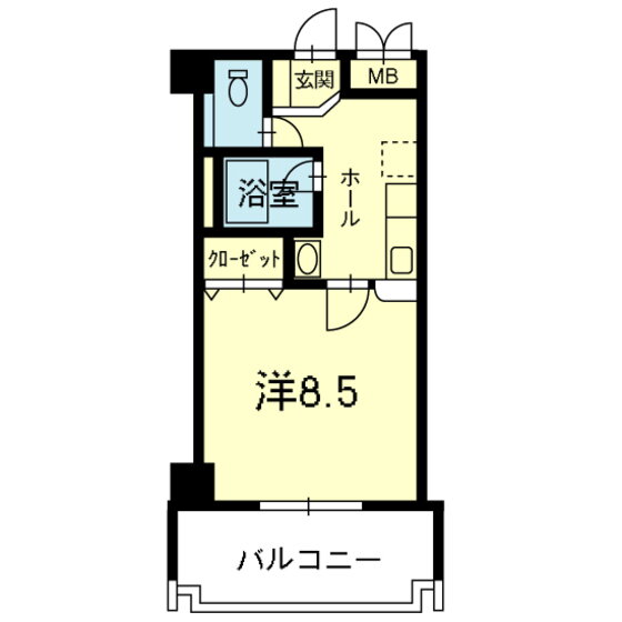 ライズ平成大通り 5階 1K 賃貸物件詳細