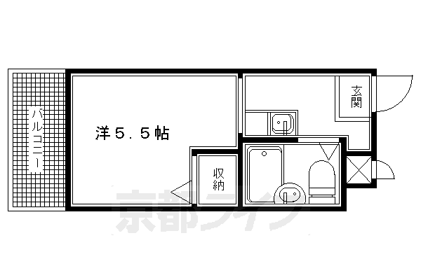 京都府京都市左京区高野竹屋町 茶山・京都芸術大学駅 1K マンション 賃貸物件詳細
