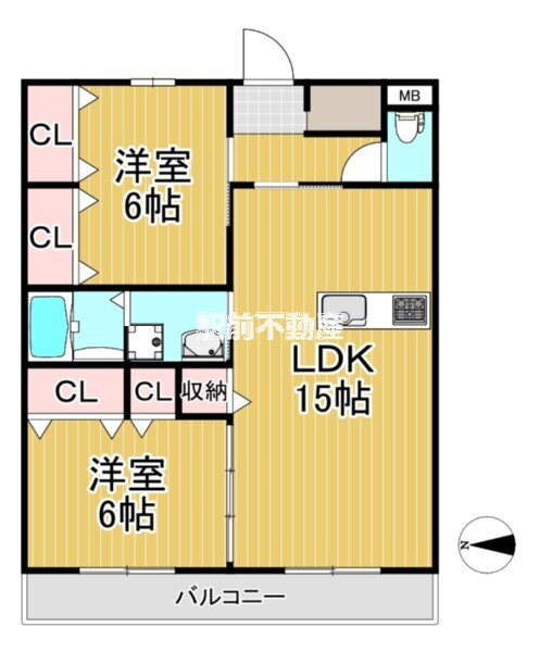仮称）サビオ 3階 2LDK 賃貸物件詳細