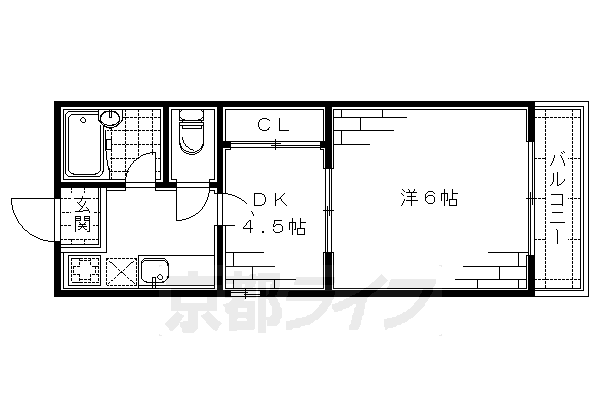 京都府京都市伏見区両替町９ 丹波橋駅 1DK マンション 賃貸物件詳細