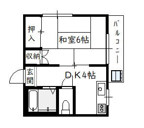 宮崎県宮崎市橘通東１ 宮崎駅 1DK アパート 賃貸物件詳細