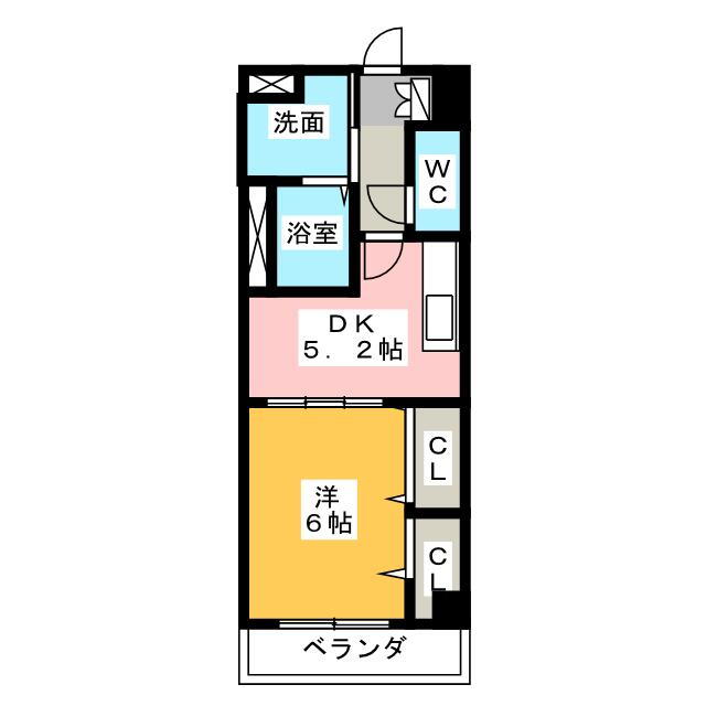 ヤマトマンション平戸 6階 1DK 賃貸物件詳細
