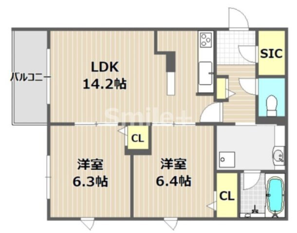 岡山県岡山市北区北長瀬表町２ 北長瀬駅 2LDK マンション 賃貸物件詳細