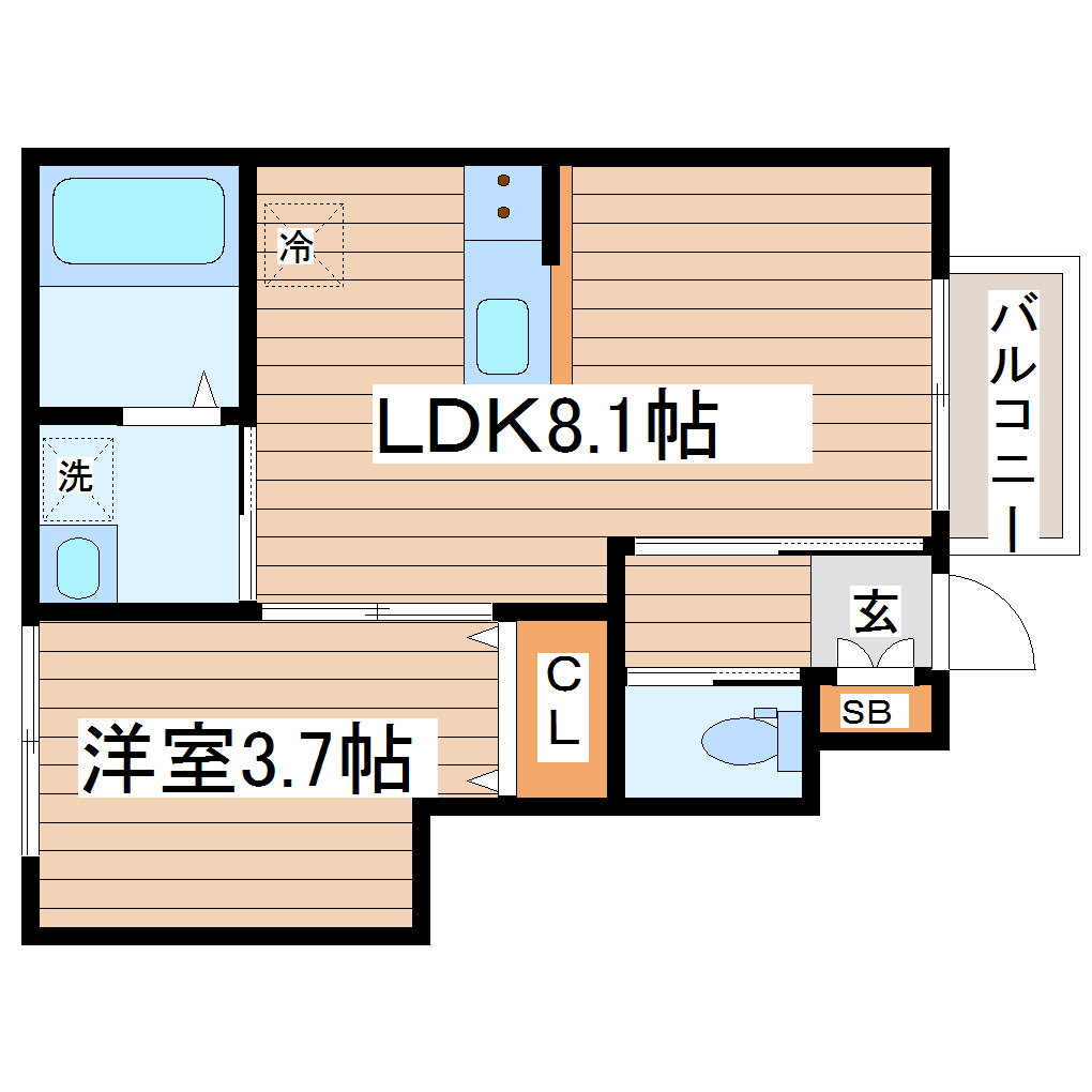 宮城県仙台市宮城野区原町２ 宮城野原駅 1LDK アパート 賃貸物件詳細