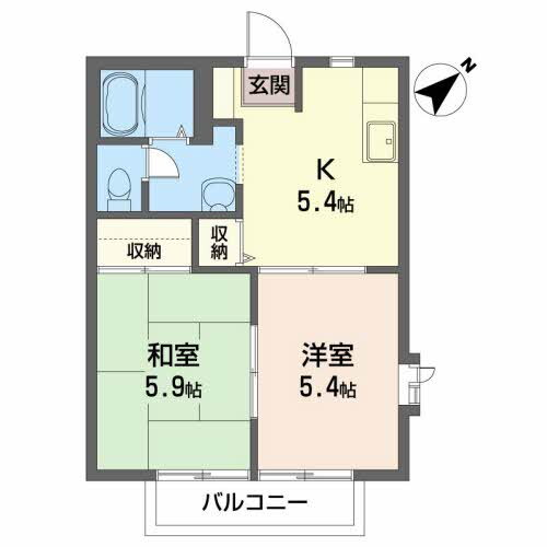 宮城県黒川郡大和町もみじケ丘２ 泉中央駅 2K アパート 賃貸物件詳細