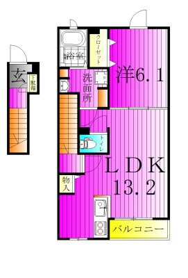 千葉県野田市山崎梅の台 梅郷駅 1LDK アパート 賃貸物件詳細