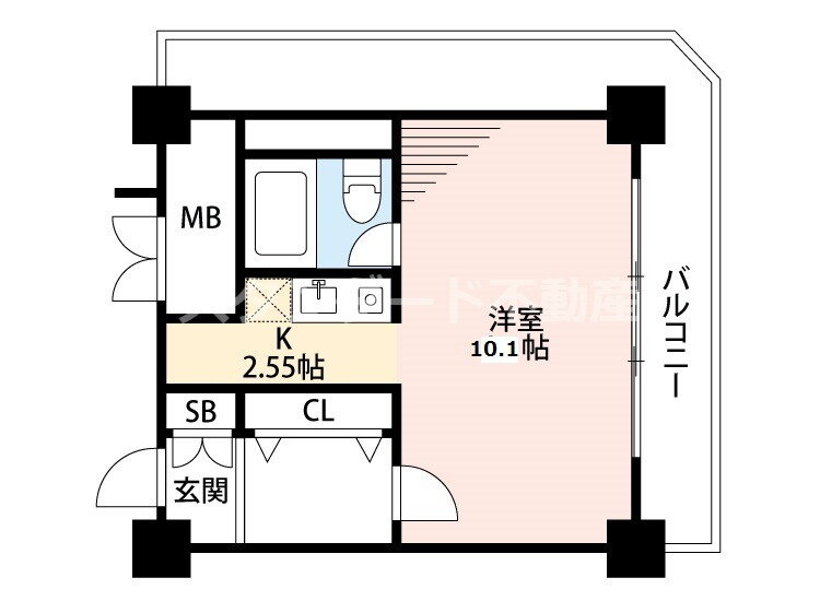 梅田レジデンスタワー 9階 ワンルーム 賃貸物件詳細