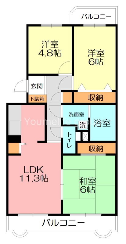 ベルヴェデーレＩＩ 1階 3LDK 賃貸物件詳細