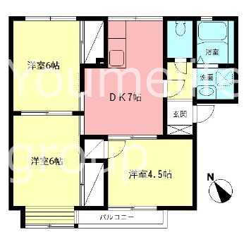 シャトルハイツ 2階 3DK 賃貸物件詳細