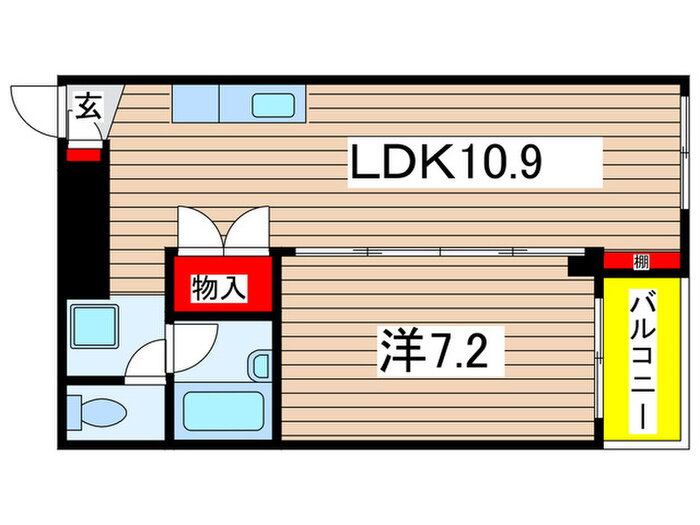 フィ－ルドハウス末広弐番館 2階 1LDK 賃貸物件詳細