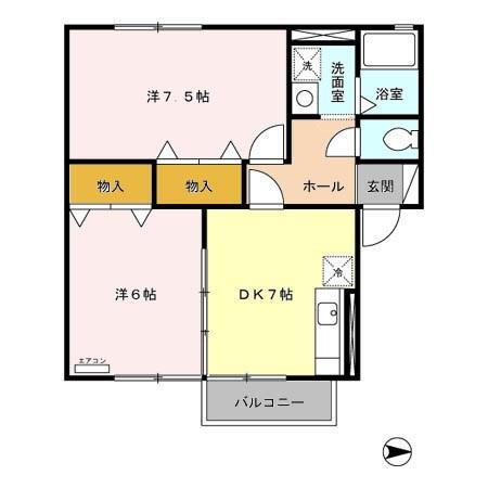 秋田県秋田市新屋元町 秋田駅 2DK アパート 賃貸物件詳細