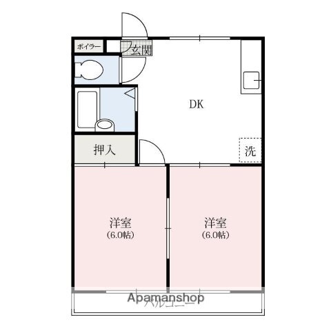 群馬県安中市原市 磯部駅 2DK アパート 賃貸物件詳細