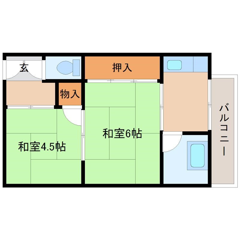 兵庫県尼崎市西立花町３ 立花駅 2K マンション 賃貸物件詳細