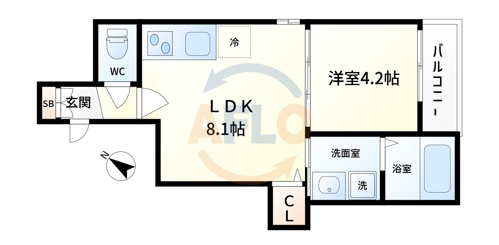 大阪府大阪市西淀川区花川２ 御幣島駅 1LDK アパート 賃貸物件詳細