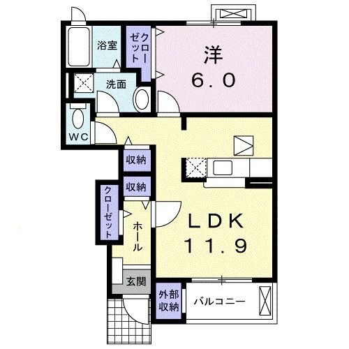 富山県富山市上大久保 笹津駅 1LDK アパート 賃貸物件詳細