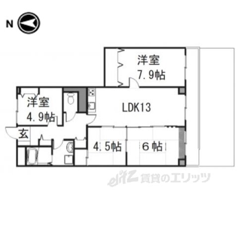 セブンマンション（ベルヴィ５１） 1階 4LDK 賃貸物件詳細