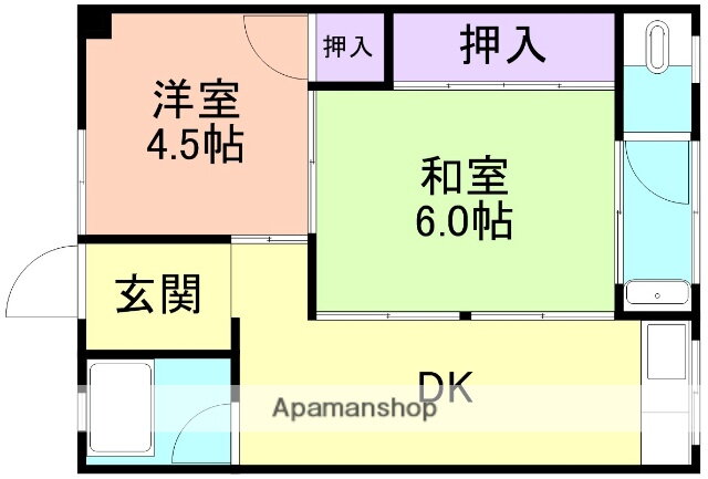 和歌山県和歌山市船所 2DK アパート 賃貸物件詳細