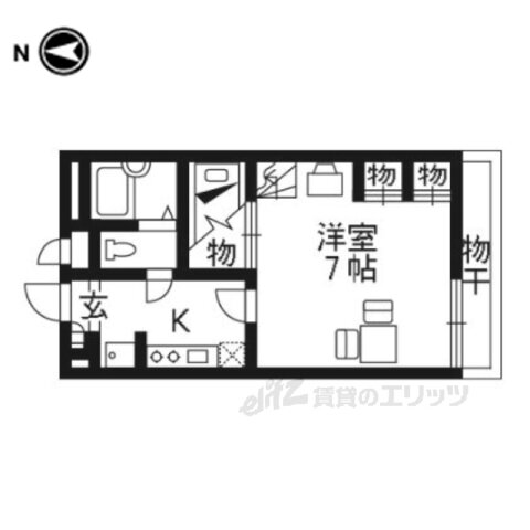 京都府京都市下京区西七条掛越町 西京極駅 1K アパート 賃貸物件詳細