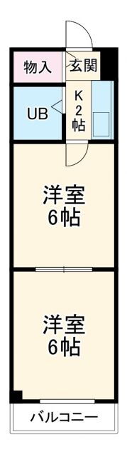 愛知県日進市赤池５ 平針駅 2K マンション 賃貸物件詳細