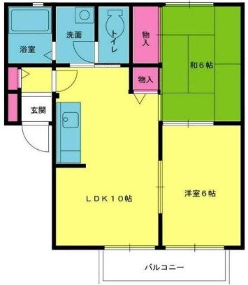 マーリンキードム 1階 2LDK 賃貸物件詳細