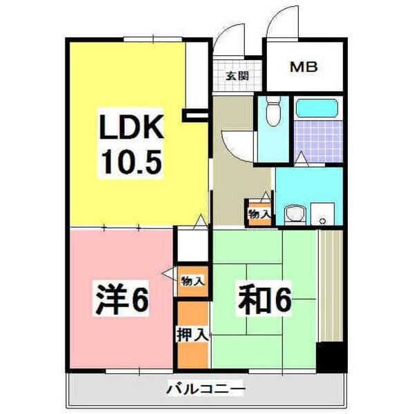 兵庫県明石市野々上３ 西明石駅 2LDK マンション 賃貸物件詳細