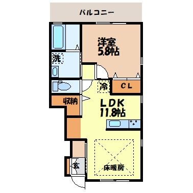 長崎県大村市今村町 西諫早駅 1LDK アパート 賃貸物件詳細