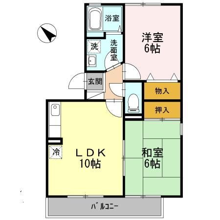 福岡県北九州市小倉南区南方５ 徳力嵐山口駅 2LDK アパート 賃貸物件詳細