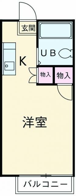 メゾン椚田 2階 ワンルーム 賃貸物件詳細