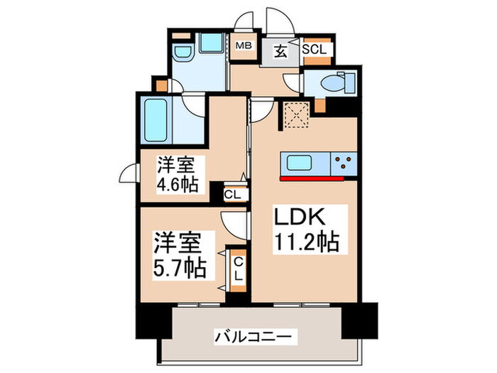 大阪府大阪市港区磯路２ 弁天町駅 2LDK マンション 賃貸物件詳細