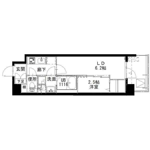 兵庫県姫路市福中町 山陽姫路駅 1DK マンション 賃貸物件詳細