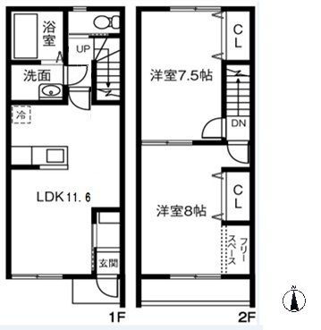 茨城県土浦市中村南２ 荒川沖駅 2LDK アパート 賃貸物件詳細