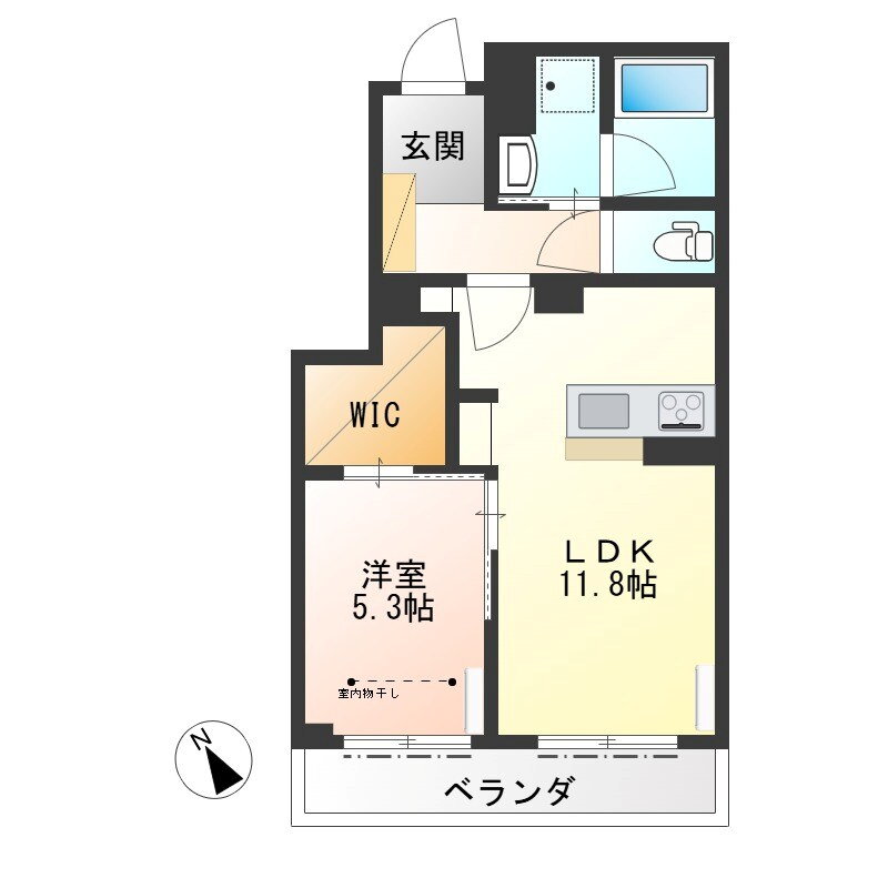 栃木県宇都宮市今泉４ 宇都宮駅 1LDK マンション 賃貸物件詳細