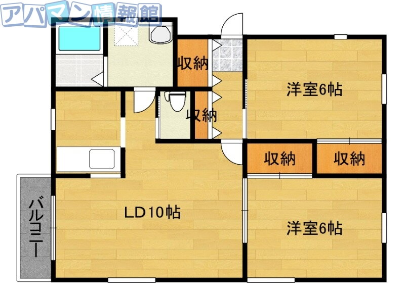 新潟県新潟市中央区姥ケ山１ 2LDK アパート 賃貸物件詳細