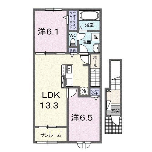 秋田県大館市字大田面 大館駅 2LDK アパート 賃貸物件詳細