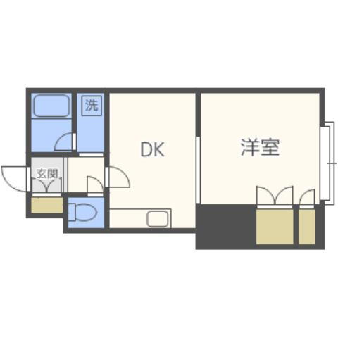 北海道札幌市中央区南七条西１８ 西１８丁目駅 1DK マンション 賃貸物件詳細