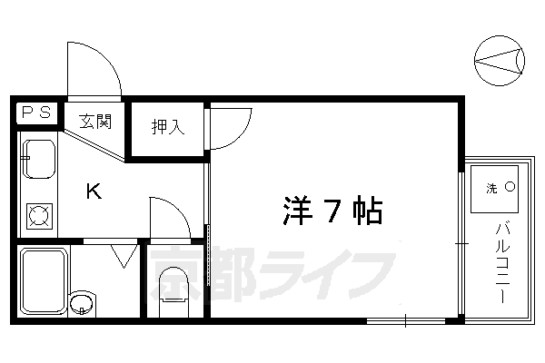 京都府京都市下京区俵屋町 五条駅 1K アパート 賃貸物件詳細